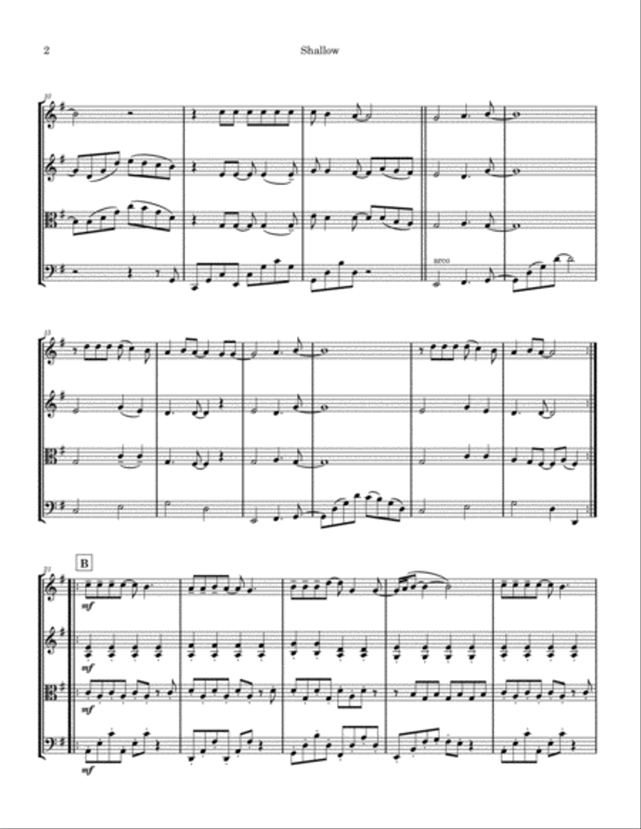 Shallow String Quartet scores gallery preview page 4