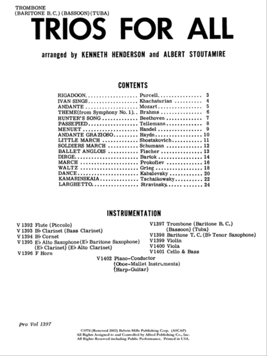 Trios for All Small Ensemble scores gallery preview page 2