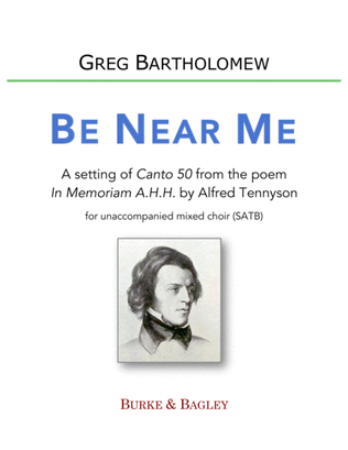 Book cover for Be Near Me (SATB)