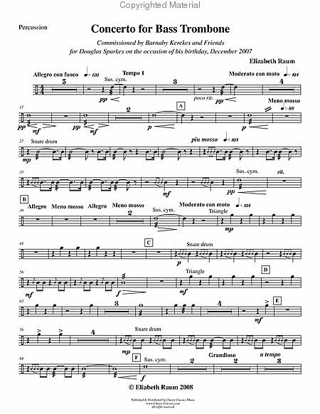 Concerto for Bass Trombone with String Orchestra & Percussion