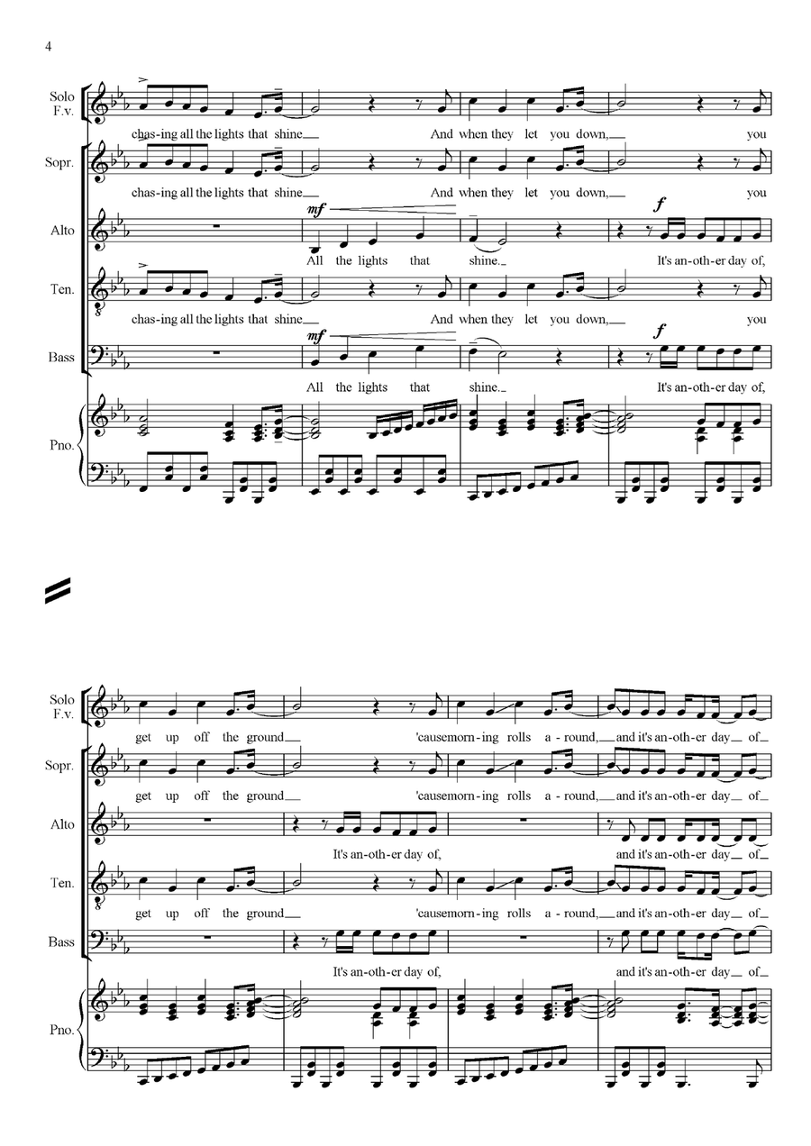 Another Day Of Sun Another Day Of Sun 4-Part scores gallery preview page 4
