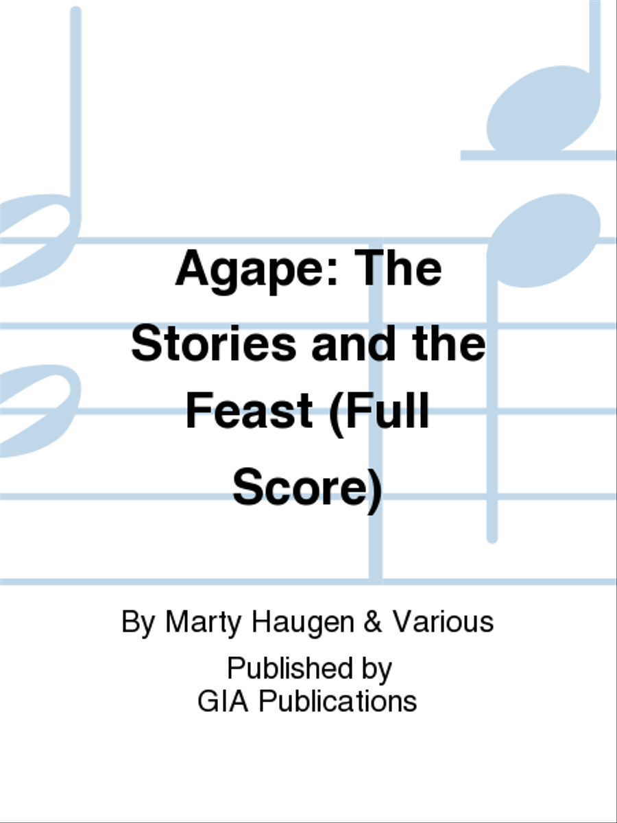 Agapé - Full Score 4-Part scores gallery preview page 1