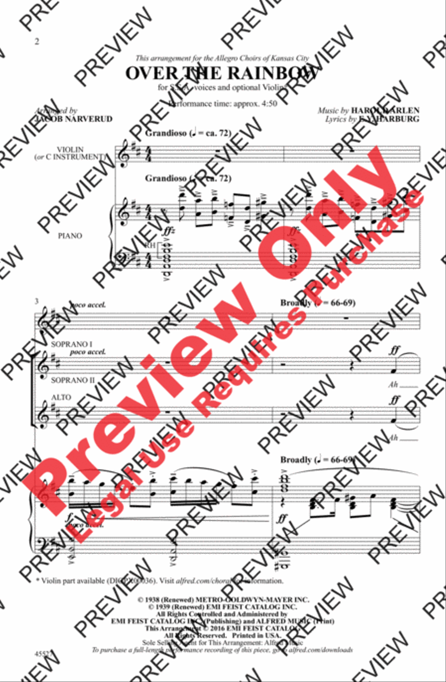 Over the Rainbow Women's Choir scores gallery preview page 17