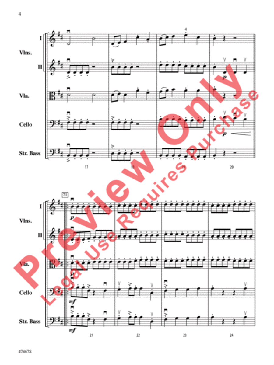 Falconer String Orchestra scores gallery preview page 5