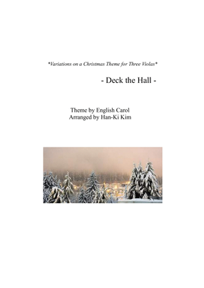 Book cover for Deck the Hall (For 3 Violas)