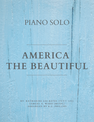 Book cover for America the Beautiful - Piano Solo