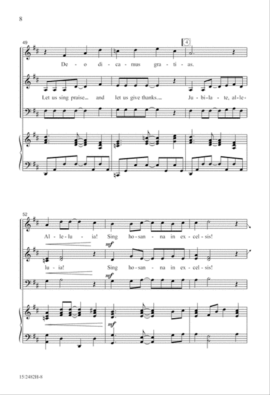 Jubilate, Alleluia! Jubilate, Alleluia! 3-Part scores gallery preview page 8