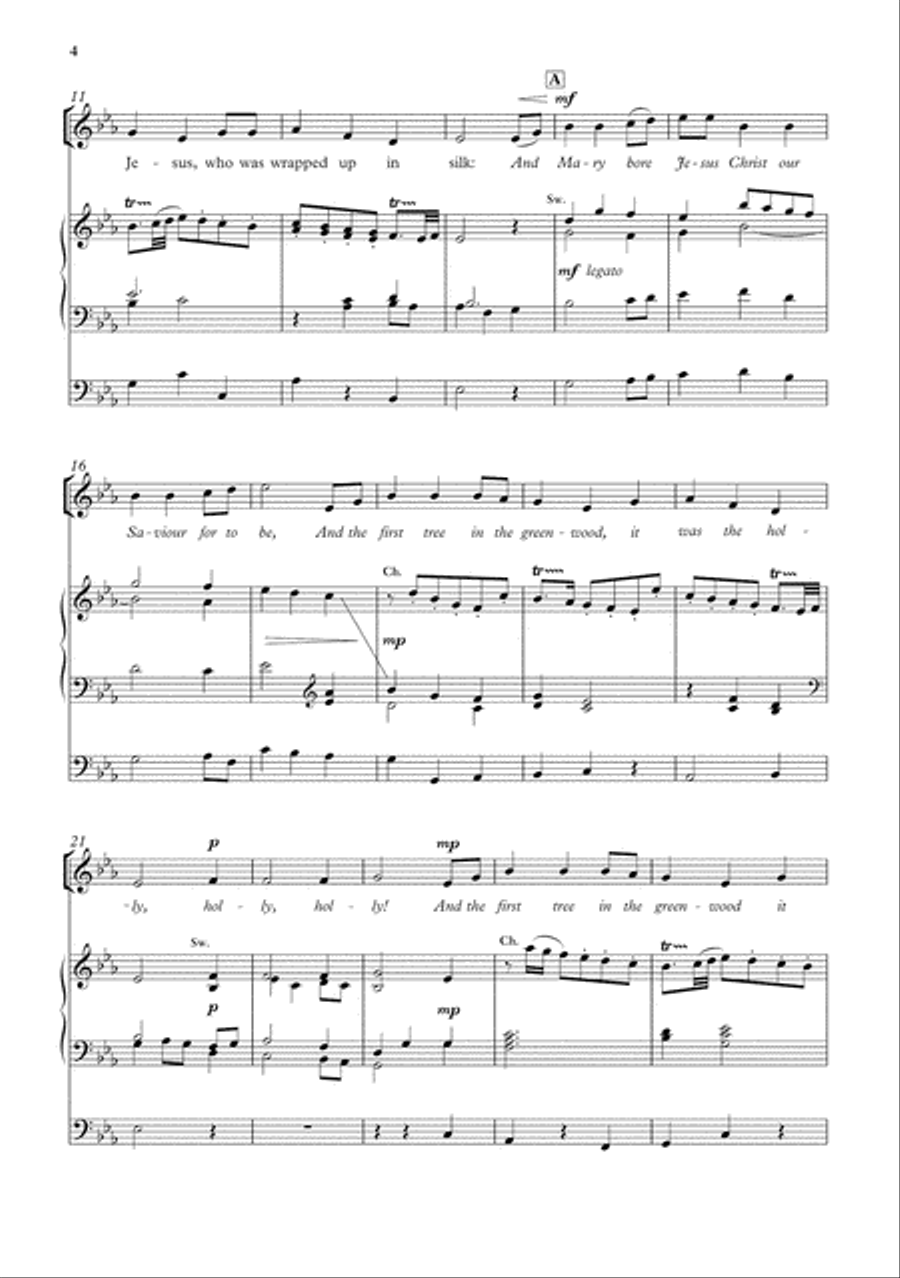 Sans Day Carol Sans Day Carol 4-Part scores gallery preview page 3
