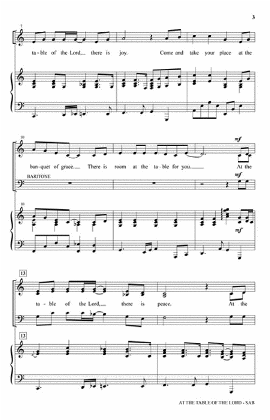 At the Table of the Lord 3-Part scores gallery preview page 3