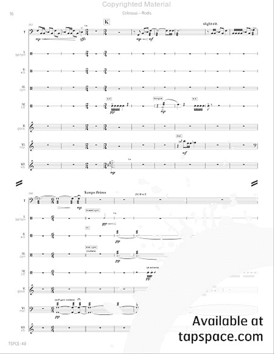 Colossus Percussion Ensemble scores gallery preview page 21
