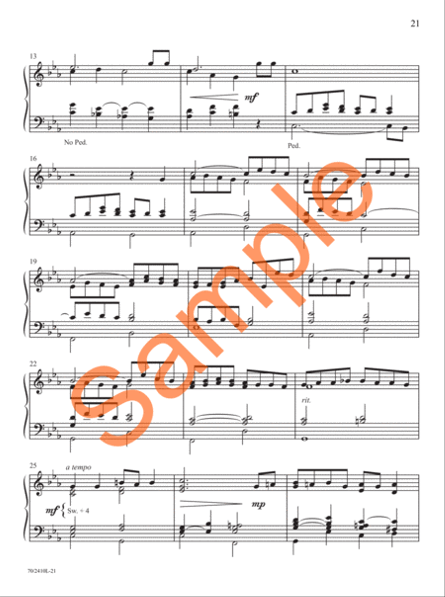 Easy Organ Library, Vol. 73 Organ Solo scores gallery preview page 14