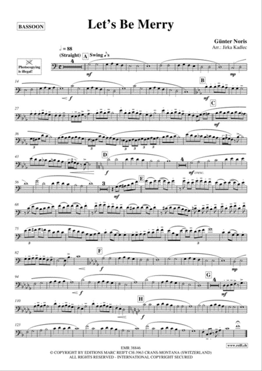 Let's Be Merry Let's Be Merry Bassoon Solo scores gallery preview page 2