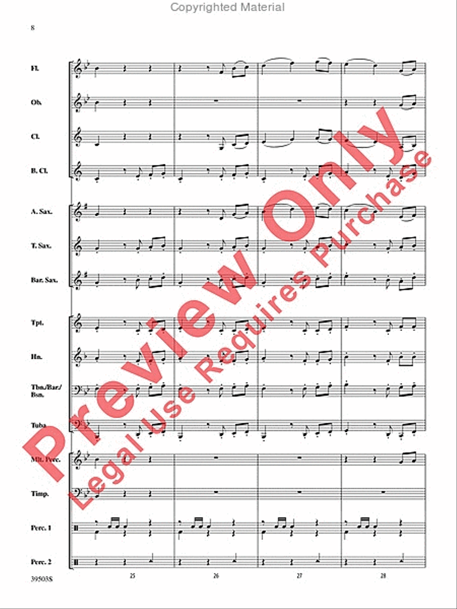 Linden Lea Linden Lea Concert Band scores gallery preview page 9