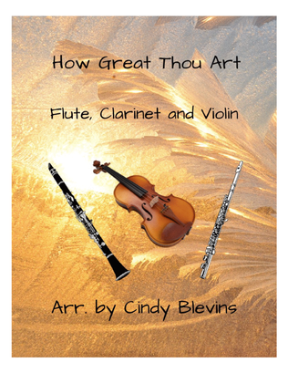 Book cover for How Great Thou Art, Flute, Clarinet and Violin