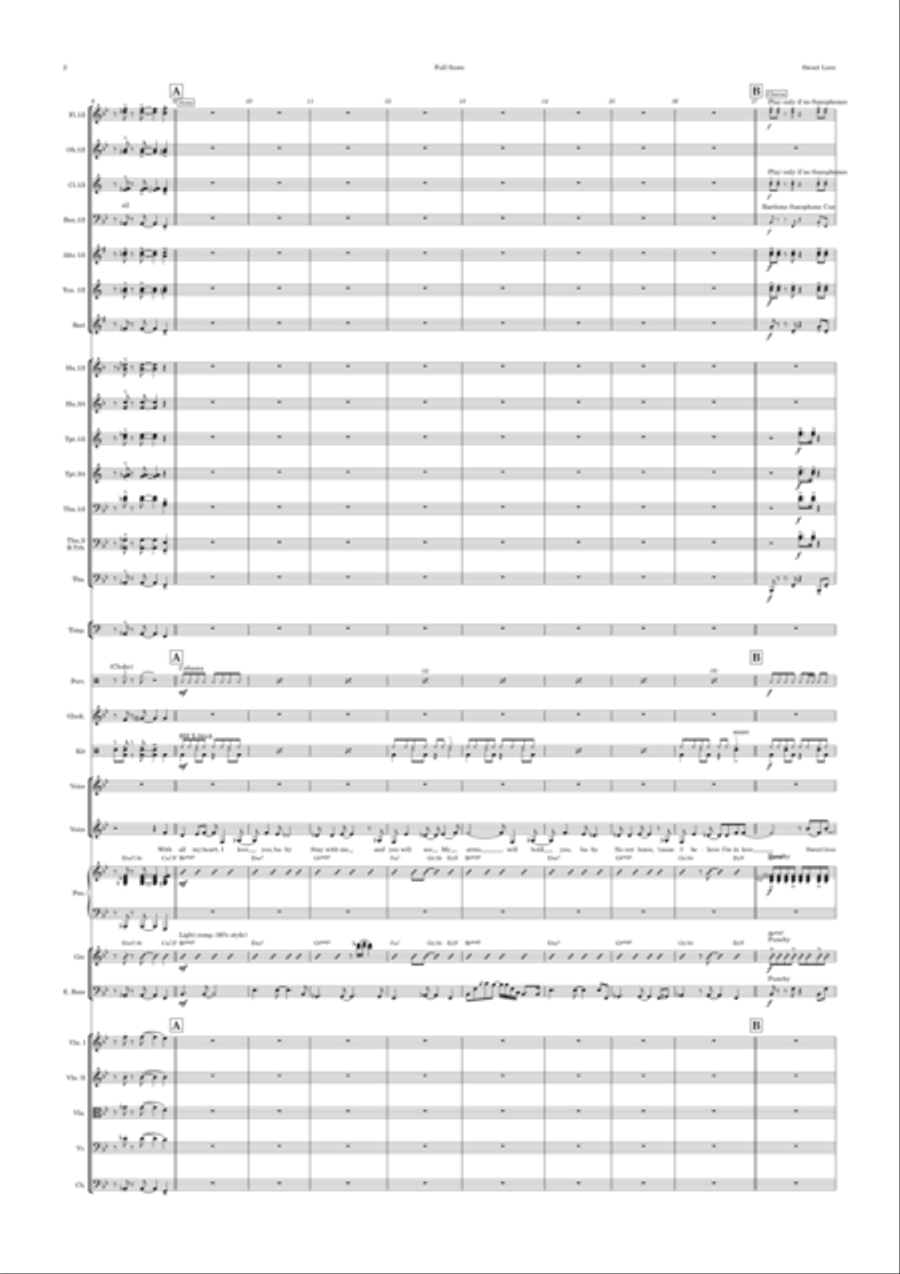 Sweet Love Full Orchestra scores gallery preview page 2