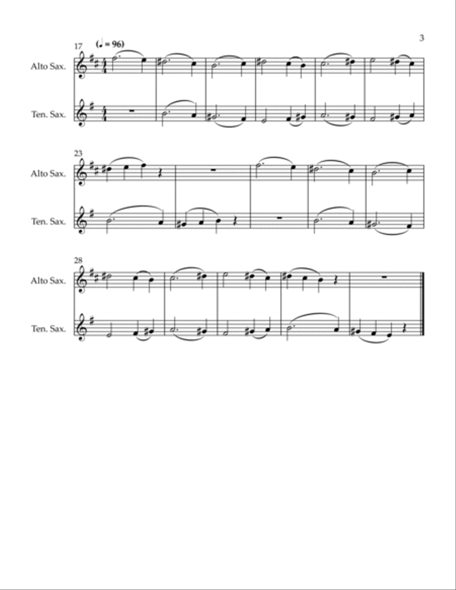 3 Conversations Woodwind Duet scores gallery preview page 3