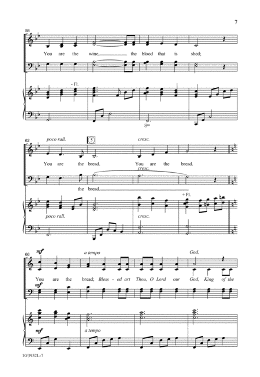 You Are the Bread 4-Part scores gallery preview page 7