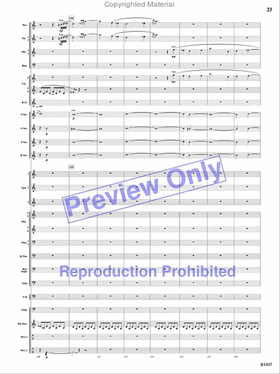 Antiphonal Fanfare Antiphonal Fanfare Concert Band scores gallery preview page 22