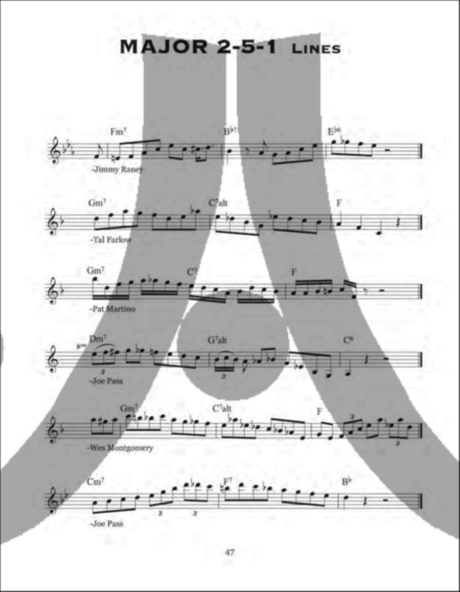 Jazz Guitar Lines Of The Greats Electric Guitar scores gallery preview page 5