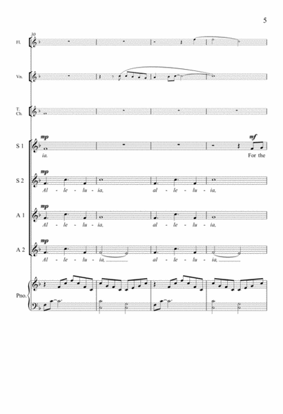 We Sing Alleluia (Downloadable Choral Score)