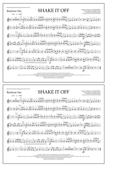 Shake It Off - Baritone Sax