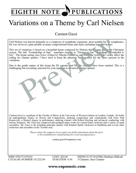 Variations on a Theme by Carl Nielsen