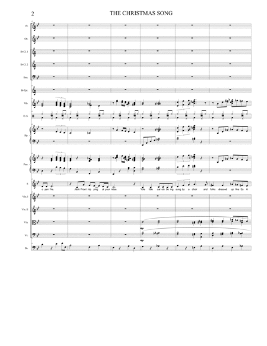 The Christmas Song (chestnuts Roasting On An Open Fire) Full Orchestra scores gallery preview page 3