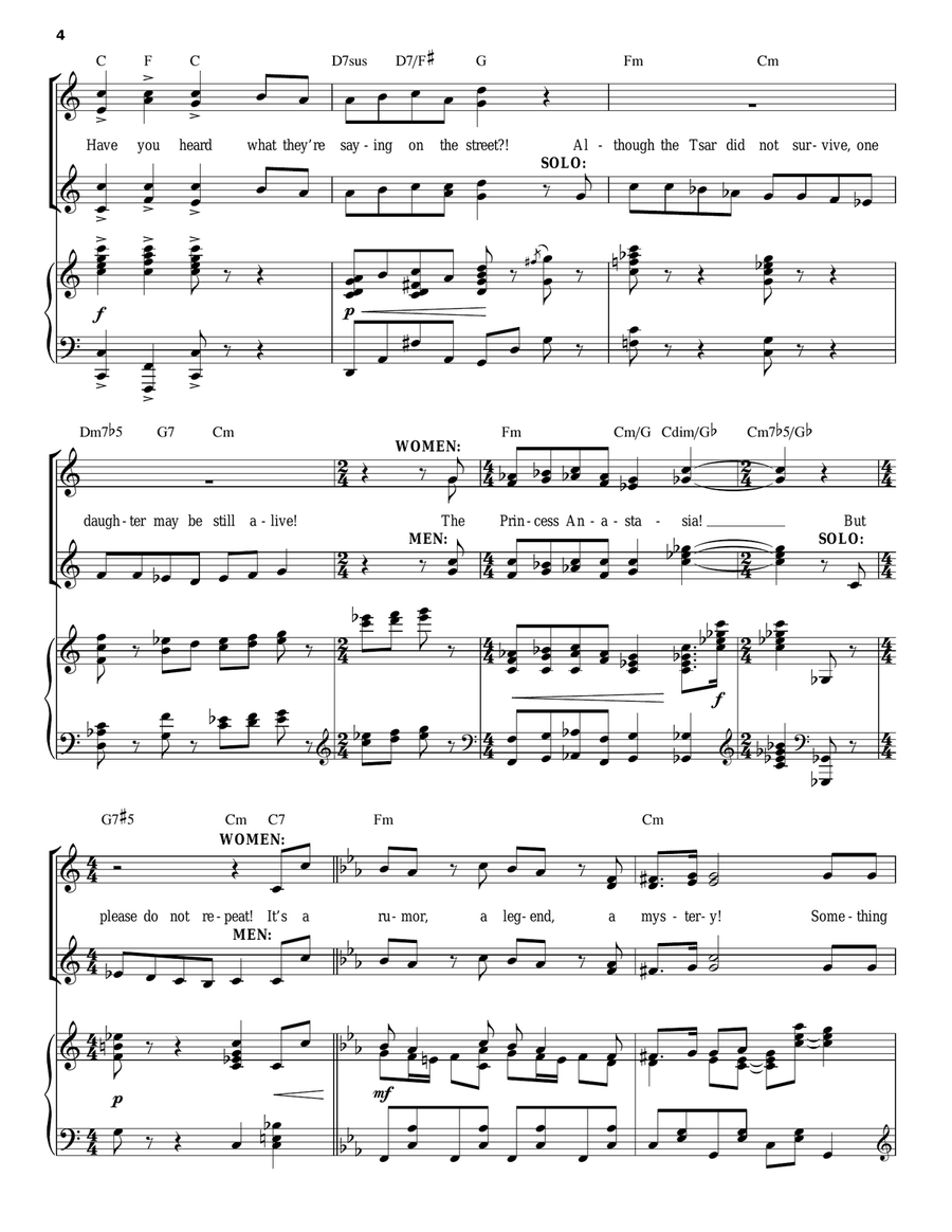 A Rumor In St. Petersburg Voice scores gallery preview page 4