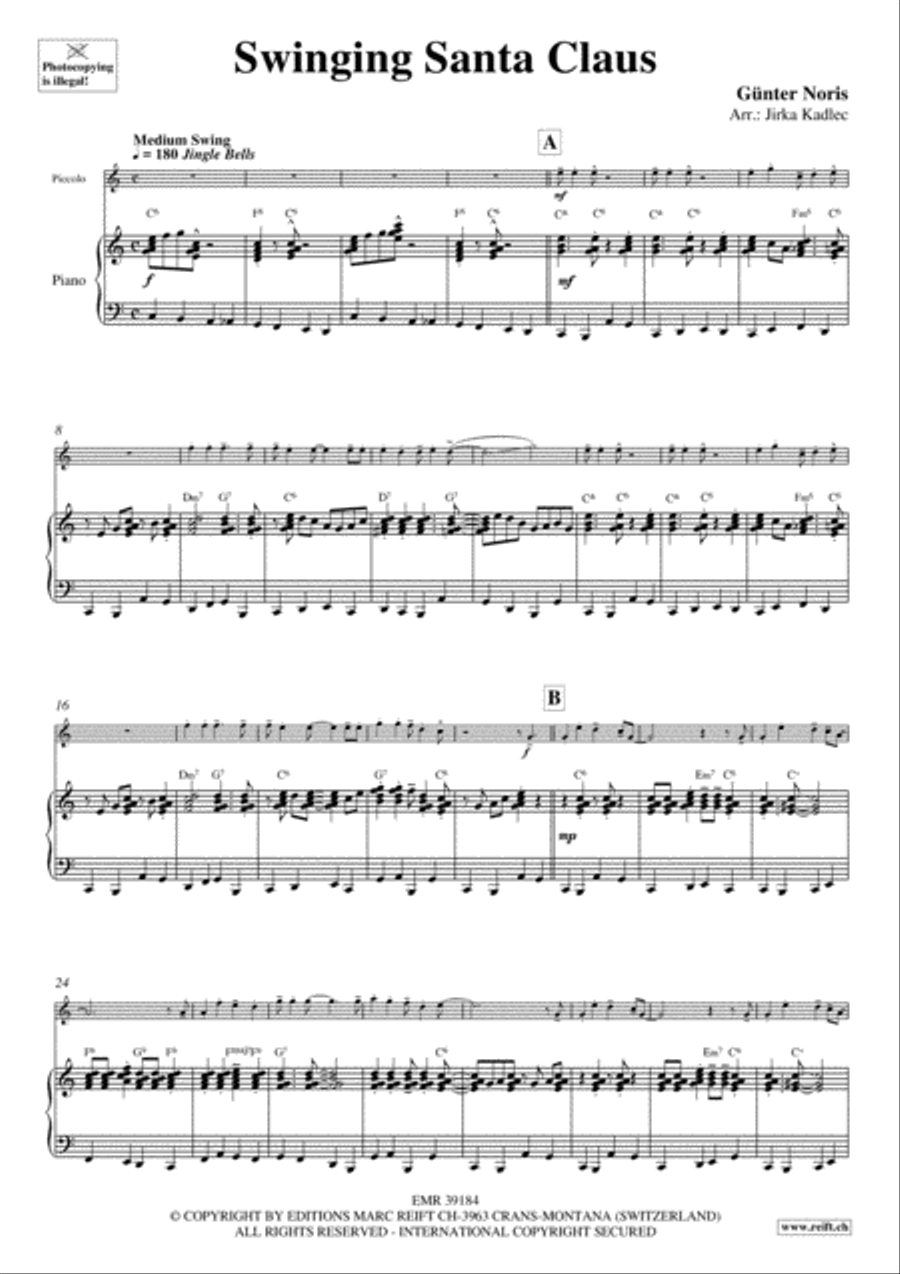 Swinging Santa Claus Swinging Santa Claus Piccolo scores gallery preview page 4
