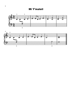 Mi Y'Maleil (Beginner Piano)