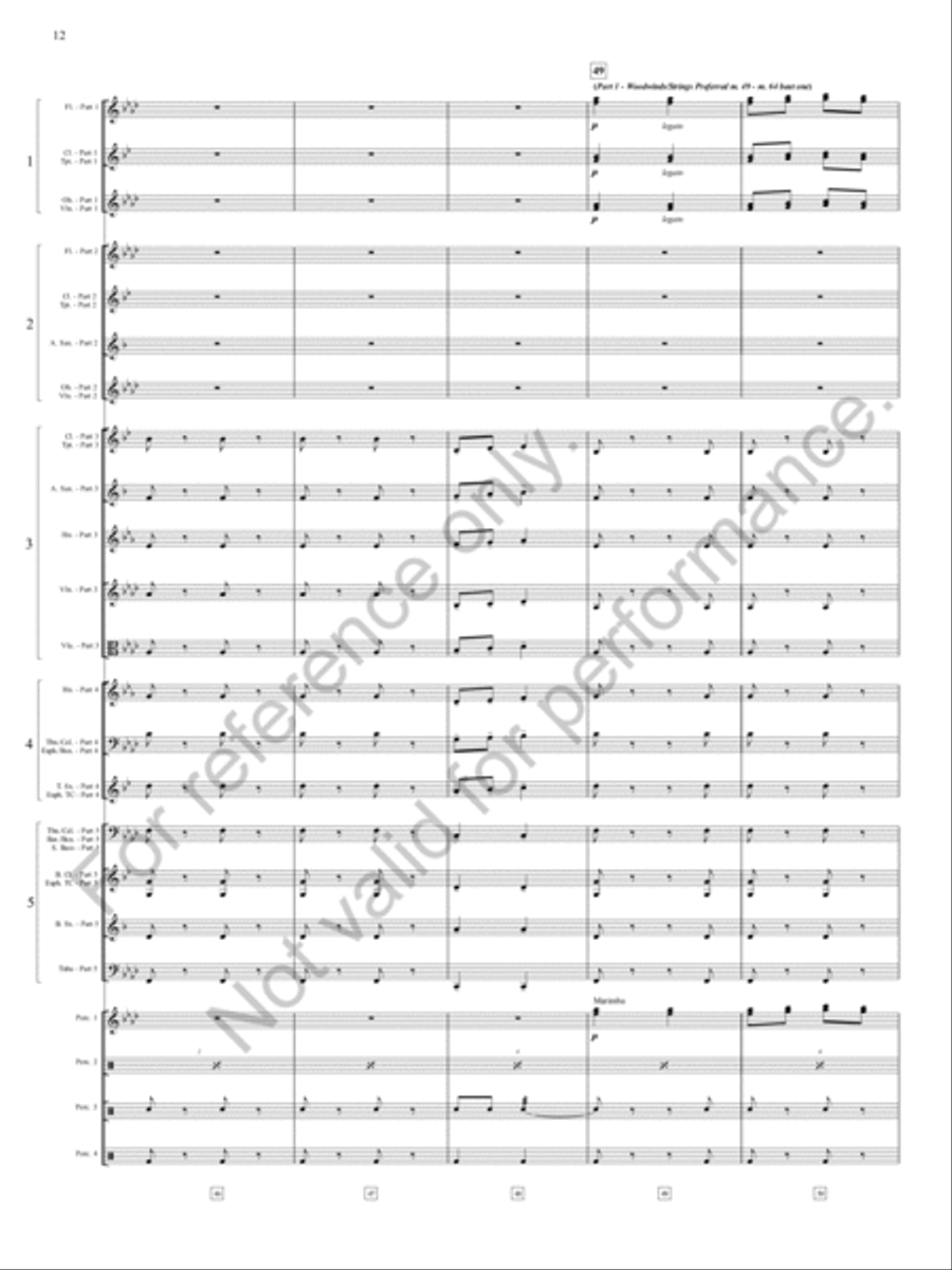 Zia, Zia! Zia, Zia! Concert Band scores gallery preview page 13