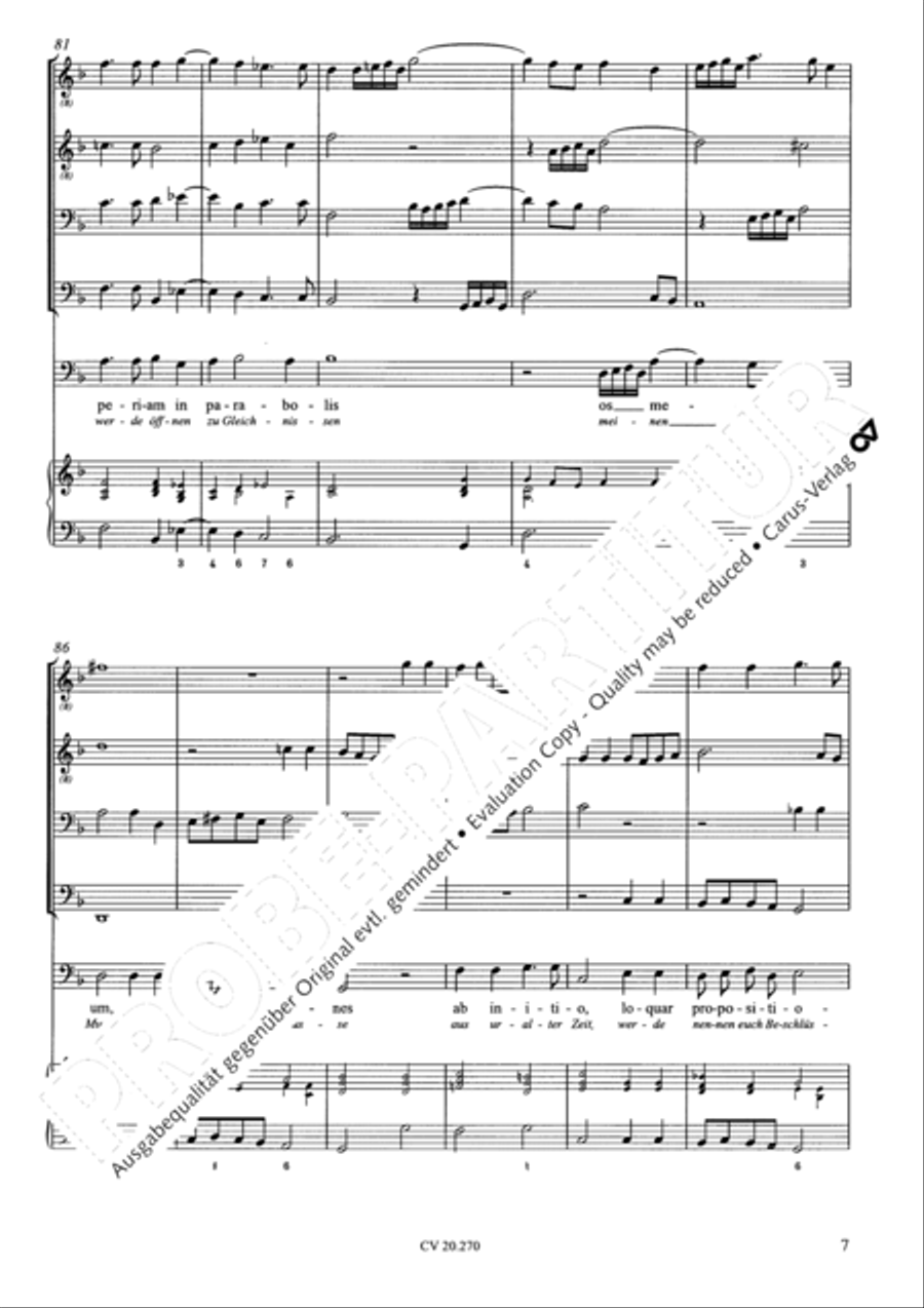 Attendite, popule meus Bass Voice scores gallery preview page 8