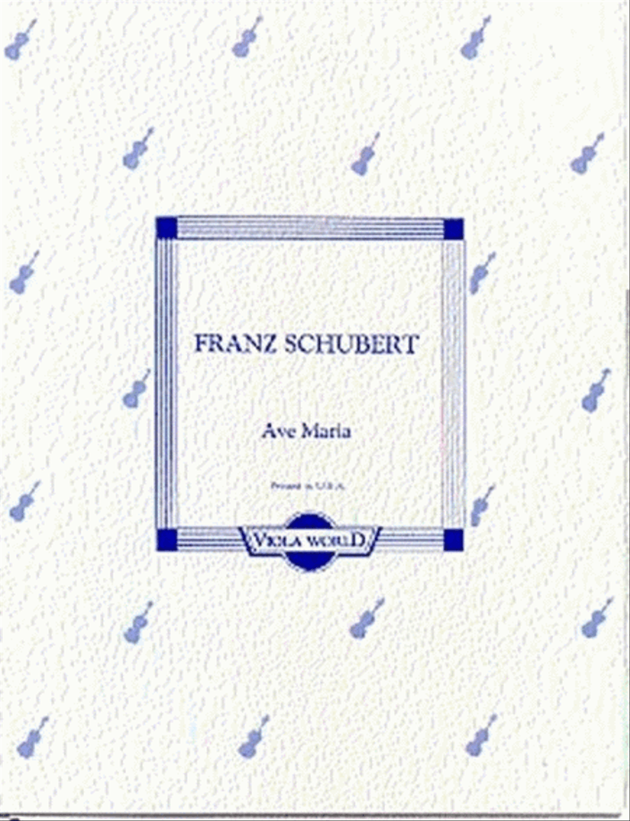 Schubert - Ave Maria Viola/Piano Piano Accompaniment scores gallery preview page 1