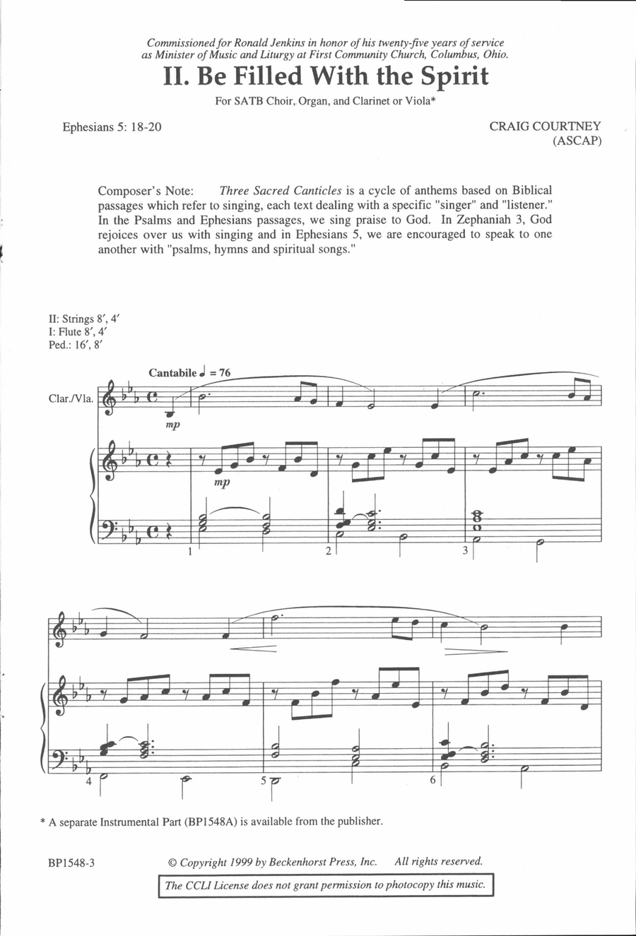Be Filled with the Spirit 4-Part scores gallery preview page 2