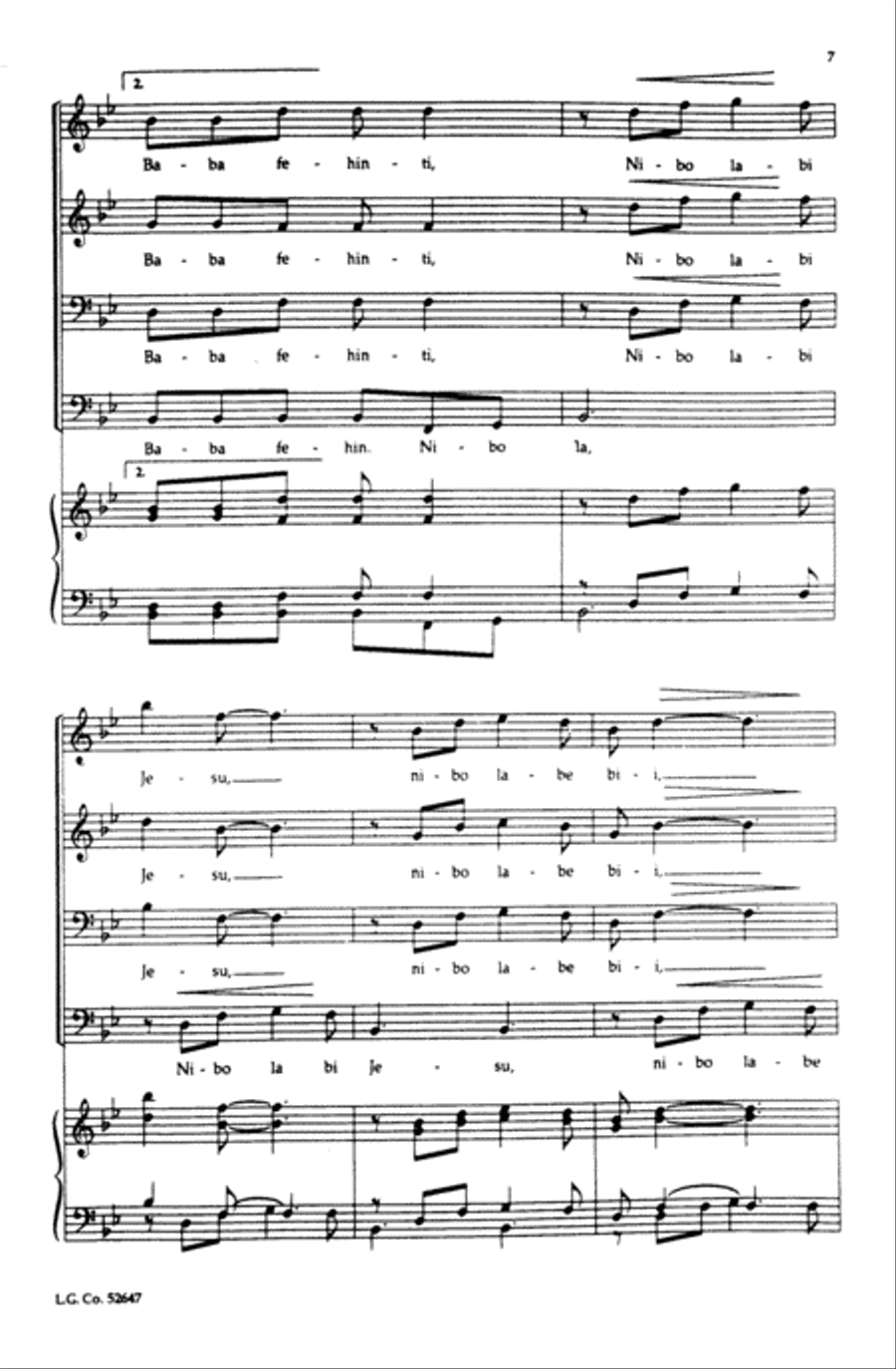 Betelehemu Betelehemu Choir scores gallery preview page 6