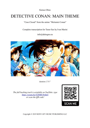 Book cover for Detective Conan: Main Theme