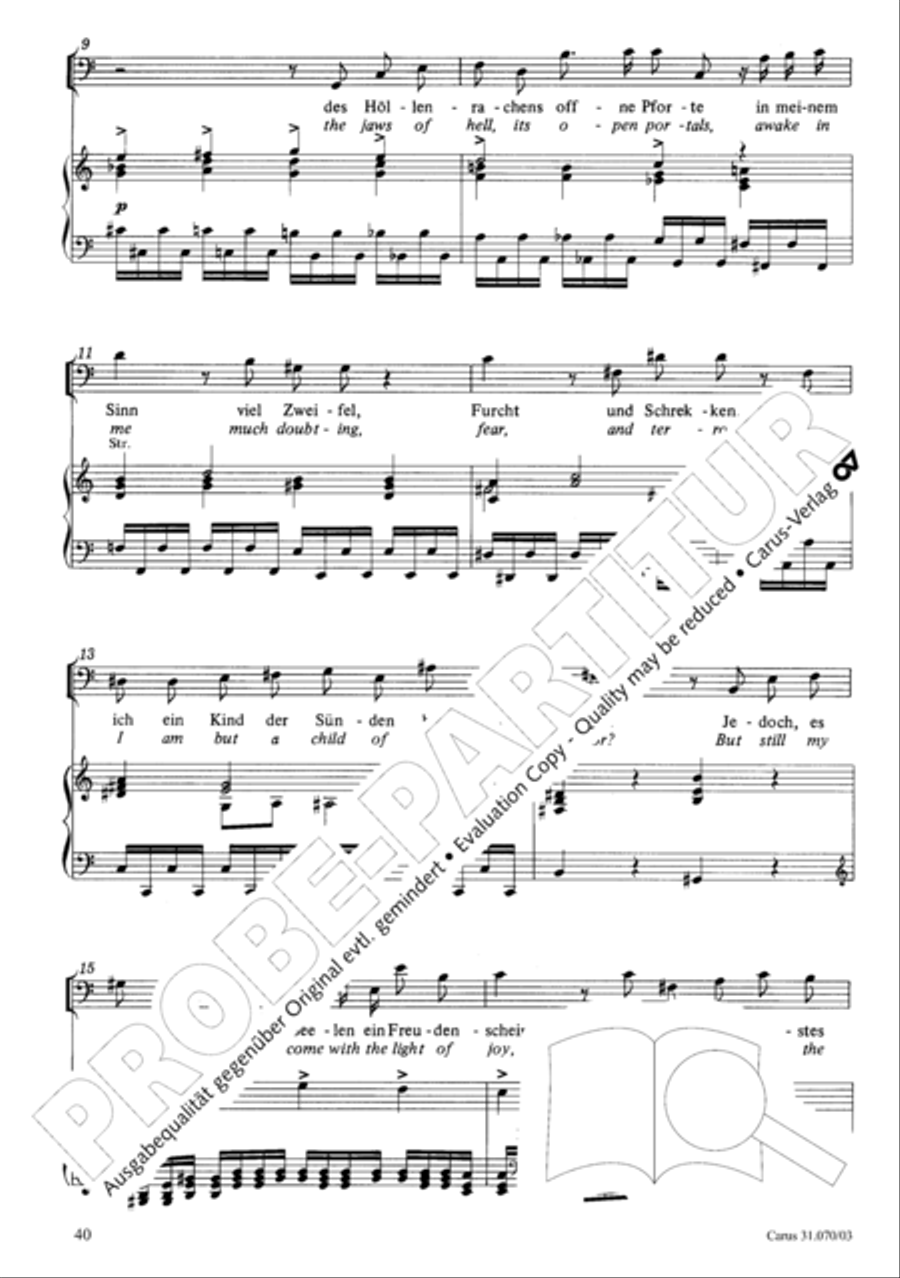 Watch now, praying, praying, watch now (Wachet! betet! betet! wachet!) 4-Part scores gallery preview page 44