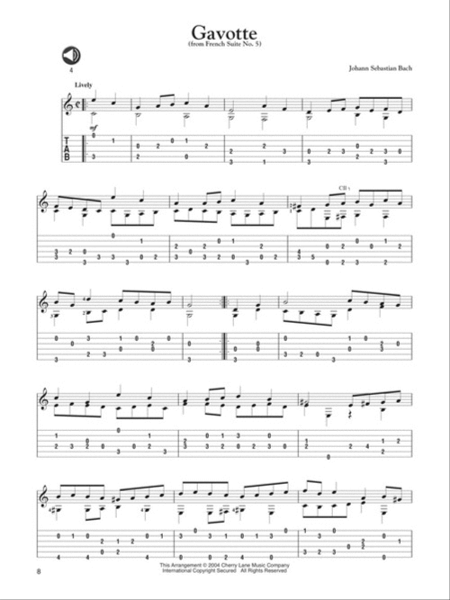 50 Baroque Solos for Classical Guitar Acoustic Guitar scores gallery preview page 5