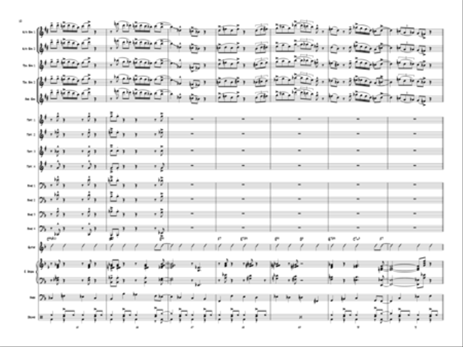 Sax Education Jazz Ensemble scores gallery preview page 11