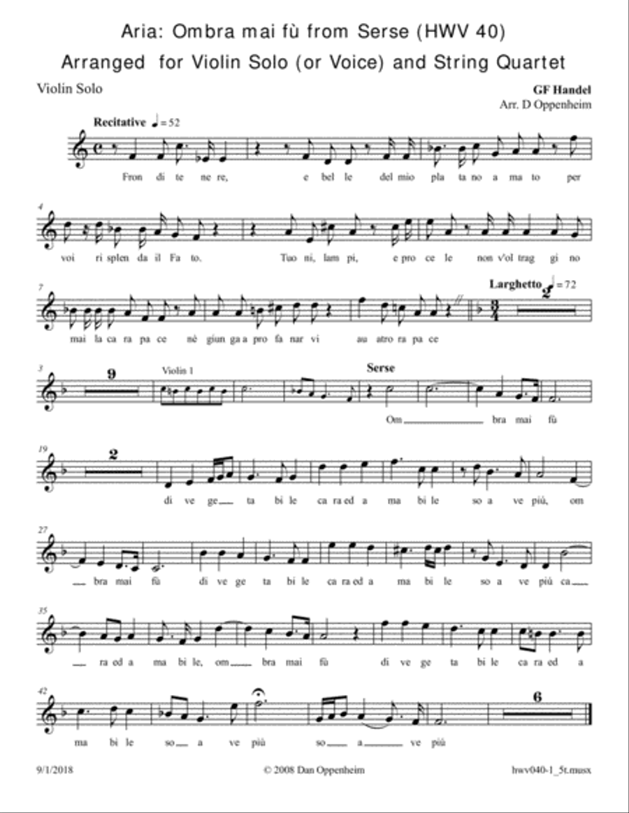 Handel: Aria: 