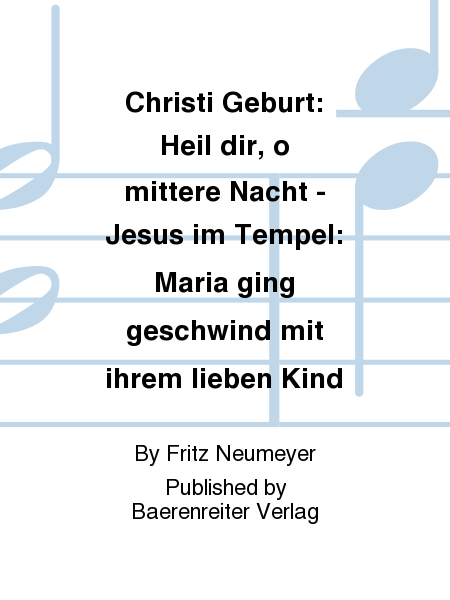 Zwei Weihnachtslieder aus Lothringen für zwei Singstimmen mit Instrumenten SA - Sheet Music