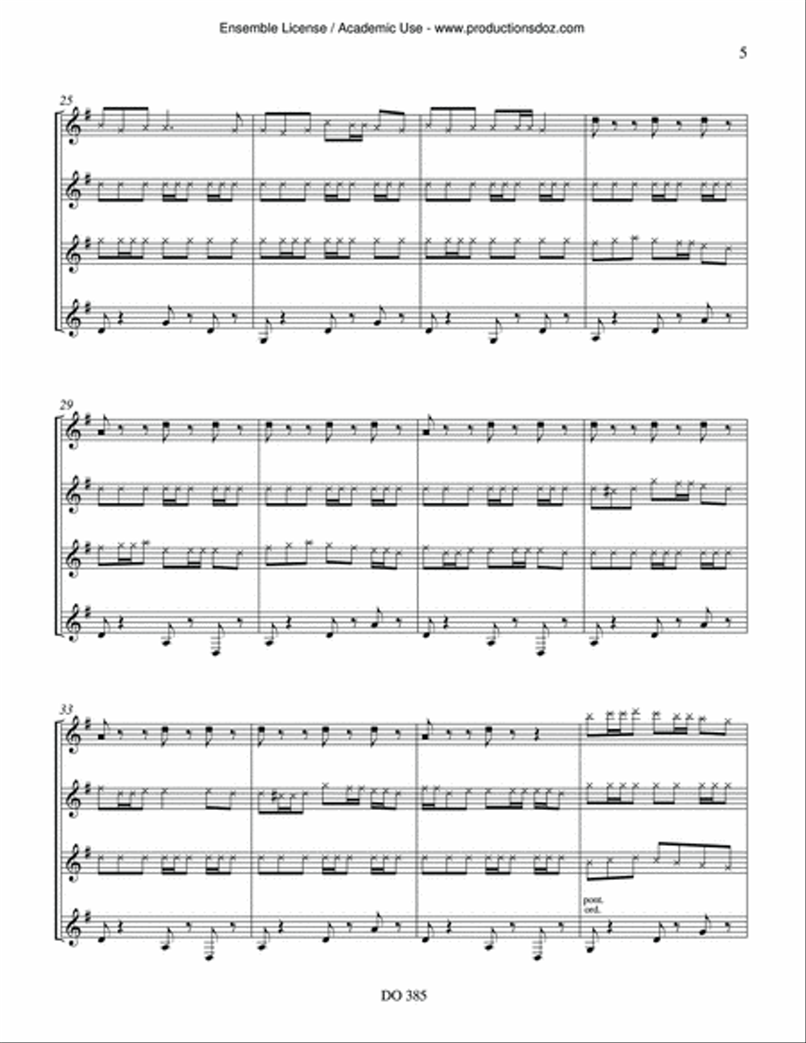 Divertimento Guitar Ensemble scores gallery preview page 5