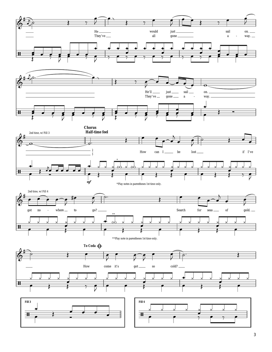 The Unforgiven III Drum Set scores gallery preview page 3