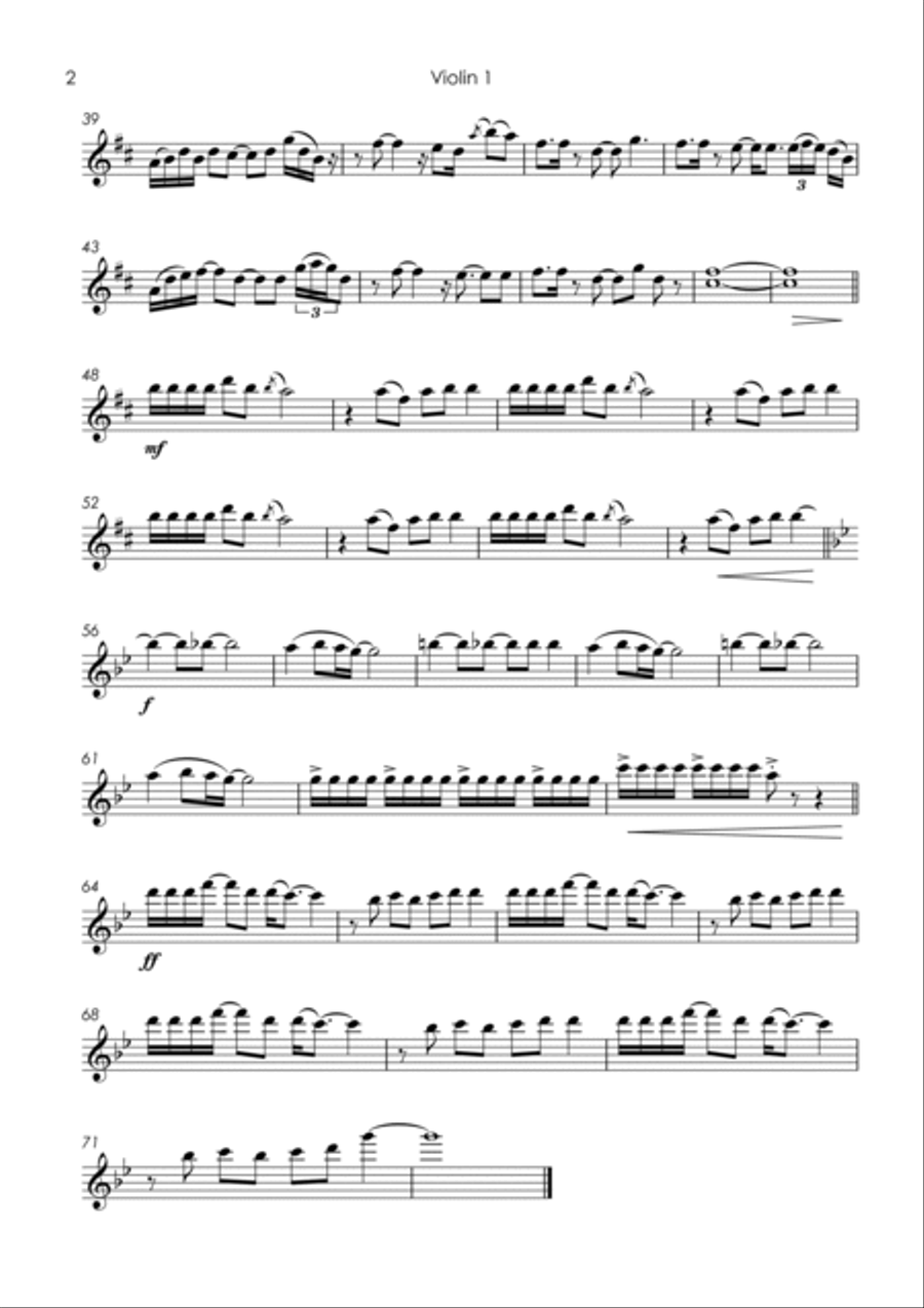 Under The Bridge String Quartet scores gallery preview page 4