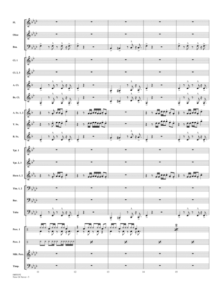 Now or Never (from High School Musical 3) - Conductor Score (Full Score)