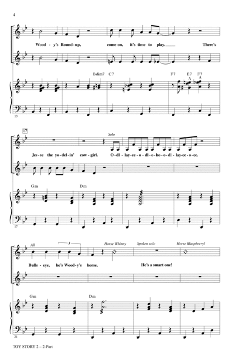 Toy Story 2 (Medley) (arr. Mac Huff) 2-Part scores gallery preview page 2