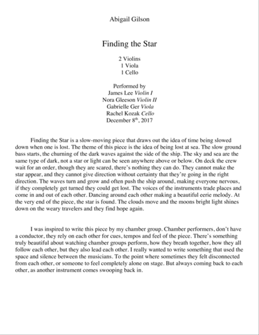 Finding the Star String Quartet scores gallery preview page 2