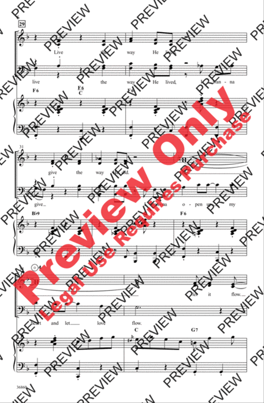 Walk Like Jesus Walk Like Jesus 4-Part scores gallery preview page 6