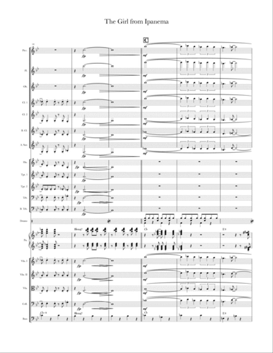 The Girl From Ipanema (Garôta De Ipanema) Chamber Music scores gallery preview page 4