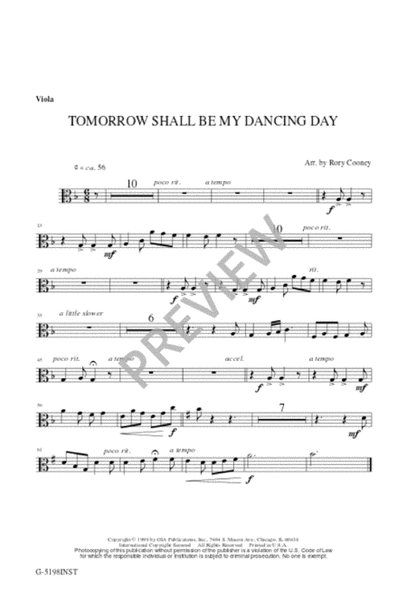Tomorrow Shall Be My Dancing Day - Instrument edition